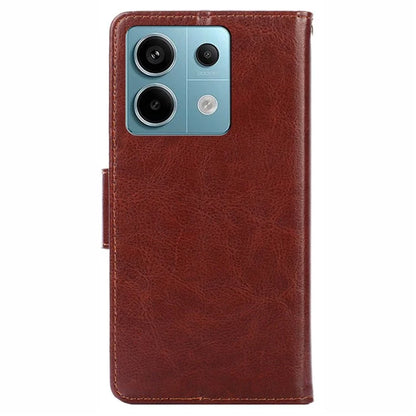 For Xiaomi Redmi Note 13 Pro 5G / Poco X6 5G Shockproof Case PU Leather Phone Cover