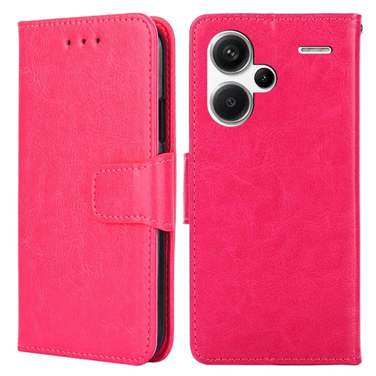 For Xiaomi Redmi Note 13 Pro+ 5G Case PU Leather Shockproof Phone Cover