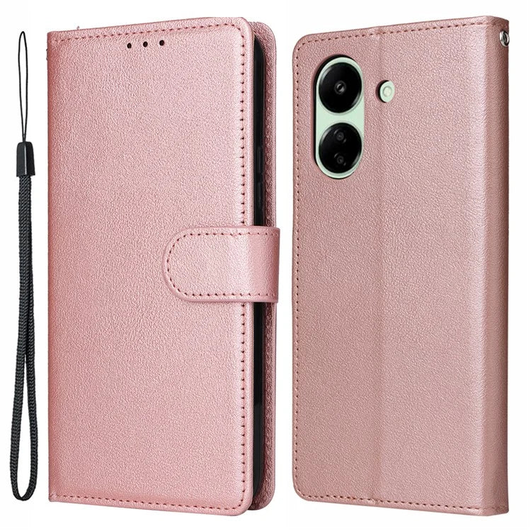 For Xiaomi Redmi 13C 4G / Poco C65 4G Case PU Leather Wallet Phone Cover Magnetic Clasp