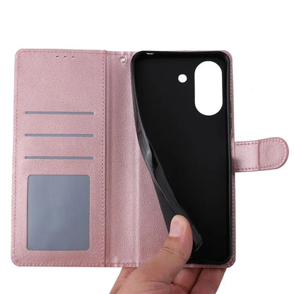 For Xiaomi Redmi 13C 4G / Poco C65 4G Case PU Leather Wallet Phone Cover Magnetic Clasp