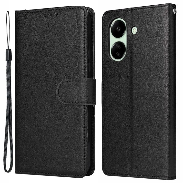 For Xiaomi Redmi 13C 4G / Poco C65 4G Case PU Leather Wallet Phone Cover Magnetic Clasp