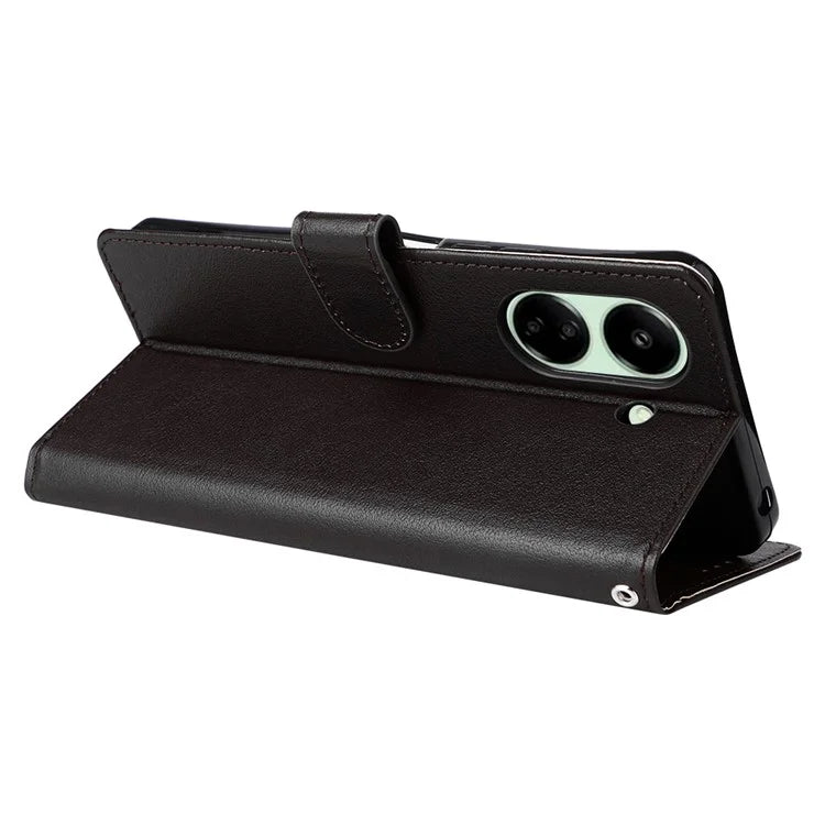 For Xiaomi Redmi 13C 4G / Poco C65 4G Case PU Leather Wallet Phone Cover Magnetic Clasp