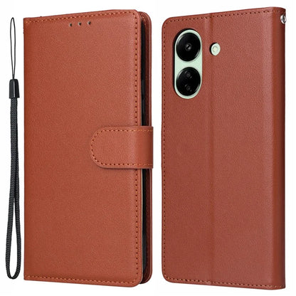 For Xiaomi Redmi 13C 4G / Poco C65 4G Case PU Leather Wallet Phone Cover Magnetic Clasp