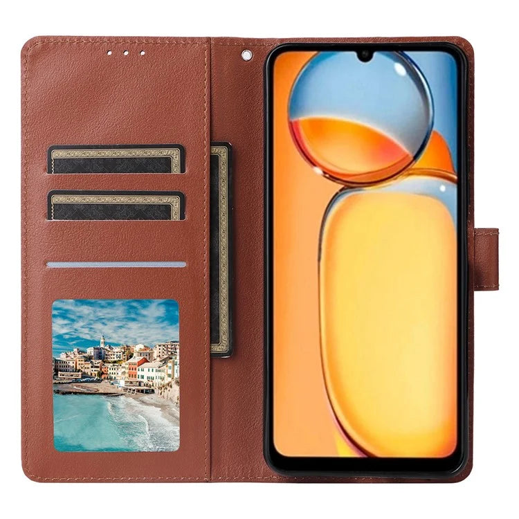 For Xiaomi Redmi 13C 4G / Poco C65 4G Case PU Leather Wallet Phone Cover Magnetic Clasp