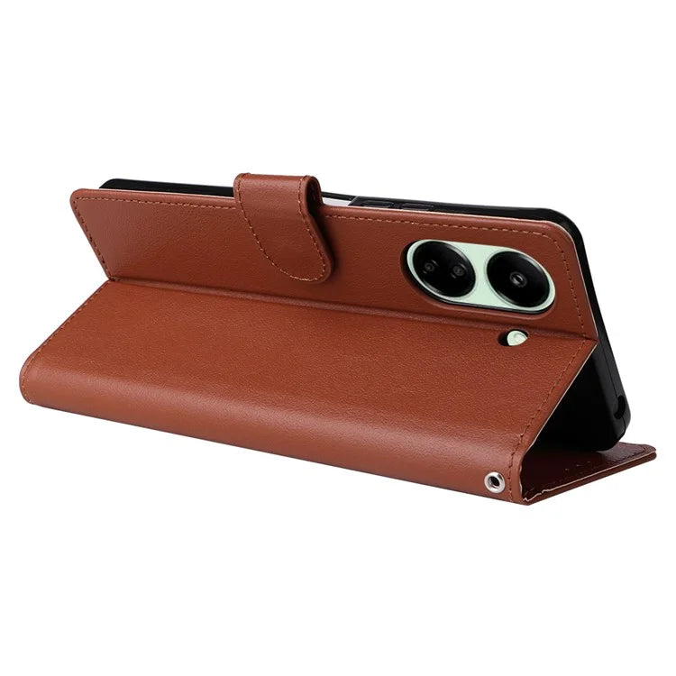 For Xiaomi Redmi 13C 4G / Poco C65 4G Case PU Leather Wallet Phone Cover Magnetic Clasp