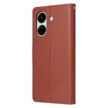 For Xiaomi Redmi 13C 4G / Poco C65 4G Case PU Leather Wallet Phone Cover Magnetic Clasp