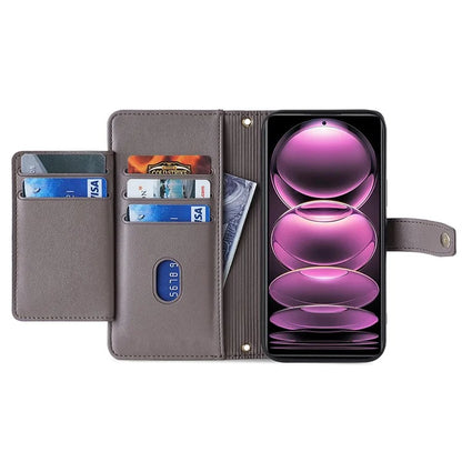 For Xiaomi Redmi Note 13 4G Cover Drop-proof Protection Leather Phone Case with 2 Straps