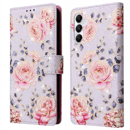 For Samsung Galaxy A05s 4G Case Floral Aesthetic RFID Blocking Leather Phone Cover