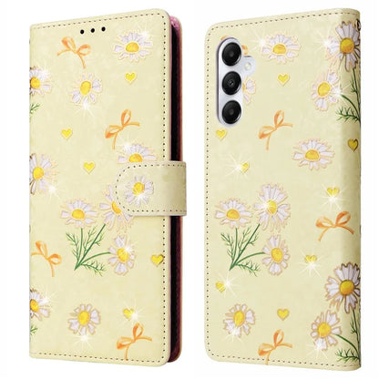 For Samsung Galaxy A05s 4G Case Floral Aesthetic RFID Blocking Leather Phone Cover