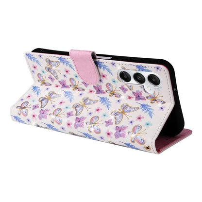 For Samsung Galaxy A05s 4G Case Floral Aesthetic RFID Blocking Leather Phone Cover