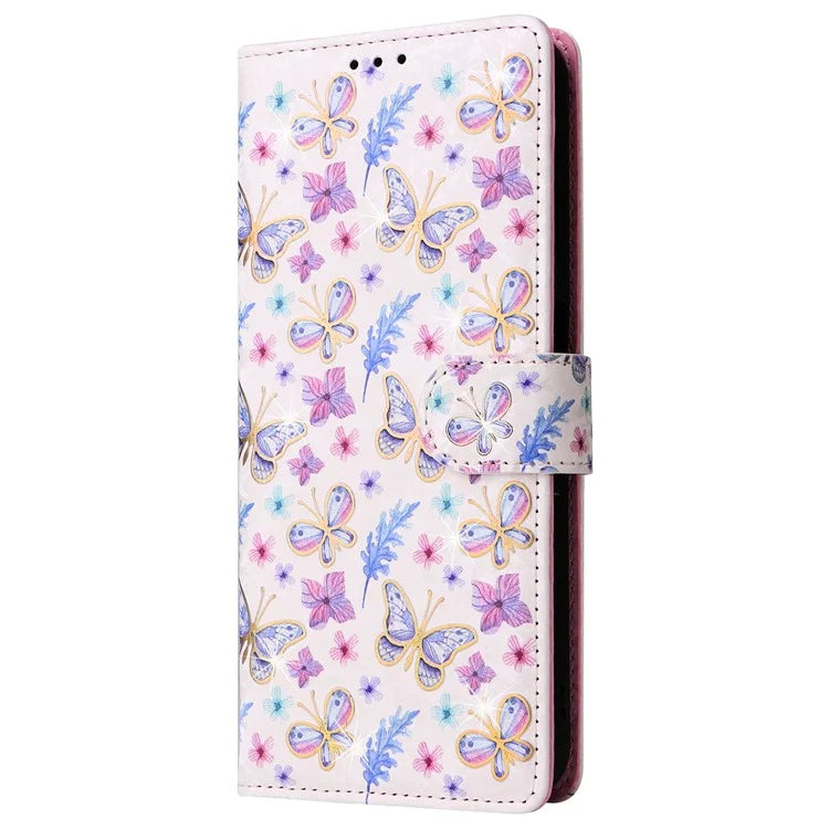 For Samsung Galaxy A05s 4G Case Floral Aesthetic RFID Blocking Leather Phone Cover