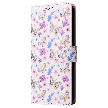 For Samsung Galaxy A05s 4G Case Floral Aesthetic RFID Blocking Leather Phone Cover