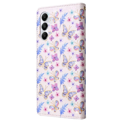 For Samsung Galaxy A05s 4G Case Floral Aesthetic RFID Blocking Leather Phone Cover