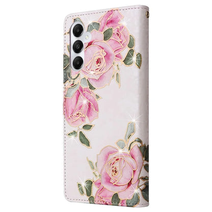 For Samsung Galaxy A05s 4G Case Floral Aesthetic RFID Blocking Leather Phone Cover