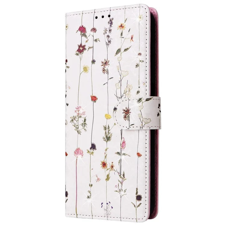 For Samsung Galaxy A05s 4G Case Floral Aesthetic RFID Blocking Leather Phone Cover