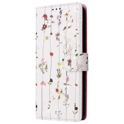 For Samsung Galaxy A05s 4G Case Floral Aesthetic RFID Blocking Leather Phone Cover