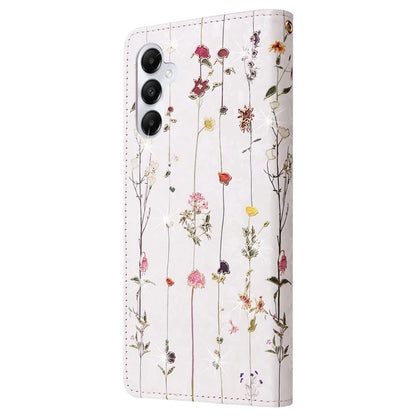 For Samsung Galaxy A05s 4G Case Floral Aesthetic RFID Blocking Leather Phone Cover