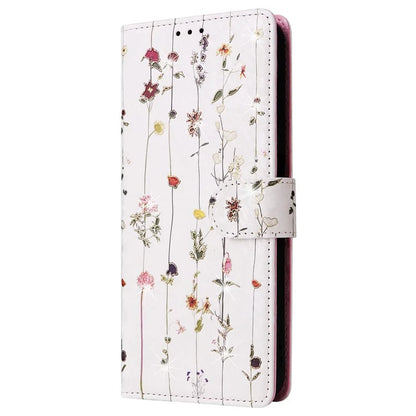 For Samsung Galaxy S24 Case Wallet RFID Blocking Leather Floral Phone Cover