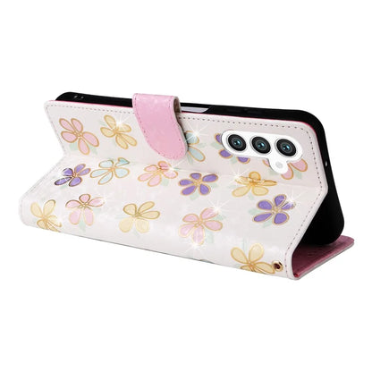 For Samsung Galaxy S24 Case Wallet RFID Blocking Leather Floral Phone Cover