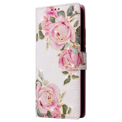For Samsung Galaxy S24 Case Wallet RFID Blocking Leather Floral Phone Cover