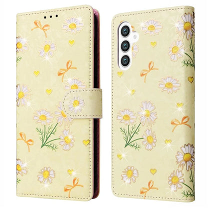 For Samsung Galaxy S24 Case Wallet RFID Blocking Leather Floral Phone Cover
