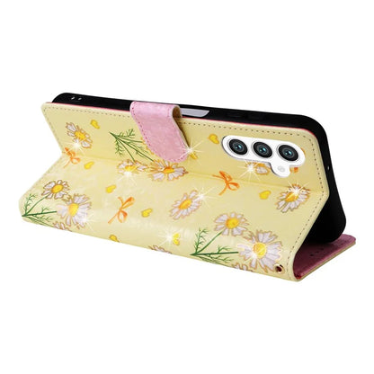 For Samsung Galaxy S24 Case Wallet RFID Blocking Leather Floral Phone Cover