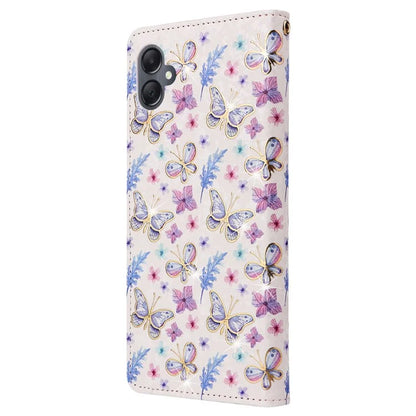 For Samsung Galaxy A05 4G Case RFID Blocking Lacquered Design Leather Flip Phone Cover