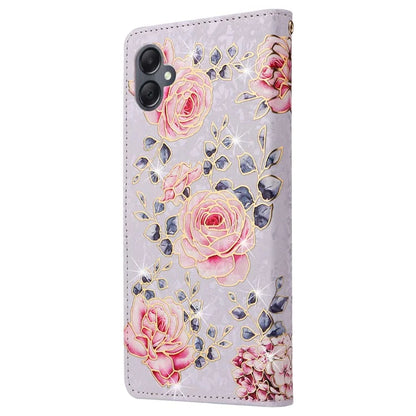 For Samsung Galaxy A05 4G Case RFID Blocking Lacquered Design Leather Flip Phone Cover