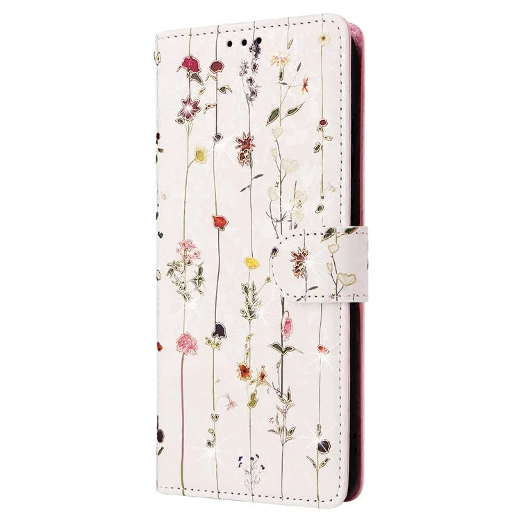 For Samsung Galaxy A05 4G Case RFID Blocking Lacquered Design Leather Flip Phone Cover