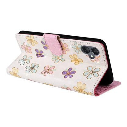 For Samsung Galaxy A05 4G Case RFID Blocking Lacquered Design Leather Flip Phone Cover