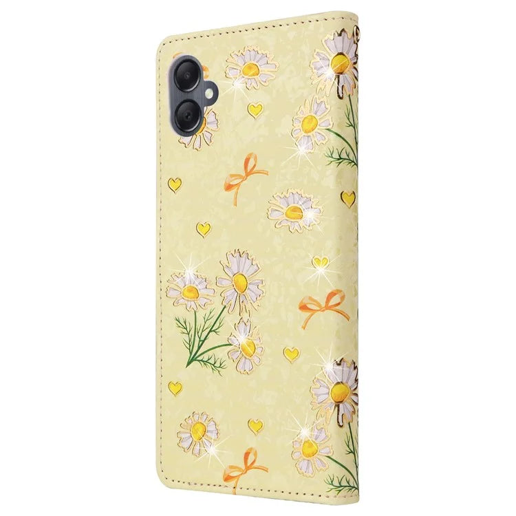 For Samsung Galaxy A05 4G Case RFID Blocking Lacquered Design Leather Flip Phone Cover