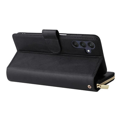 For Samsung Galaxy A25 5G (Global) (161.0 x 76.5 x 8.3mm) Case Card Slots Zipper Wallet Leather Phone Cover