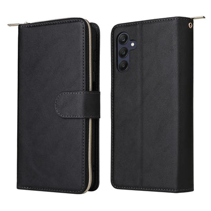 For Samsung Galaxy A25 5G (Global) (161.0 x 76.5 x 8.3mm) Case Card Slots Zipper Wallet Leather Phone Cover