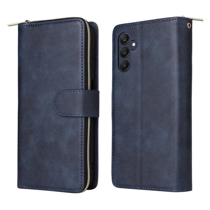 For Samsung Galaxy A25 5G (Global) (161.0 x 76.5 x 8.3mm) Case Card Slots Zipper Wallet Leather Phone Cover