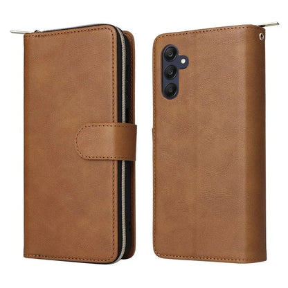 For Samsung Galaxy A25 5G (Global) (161.0 x 76.5 x 8.3mm) Case Card Slots Zipper Wallet Leather Phone Cover