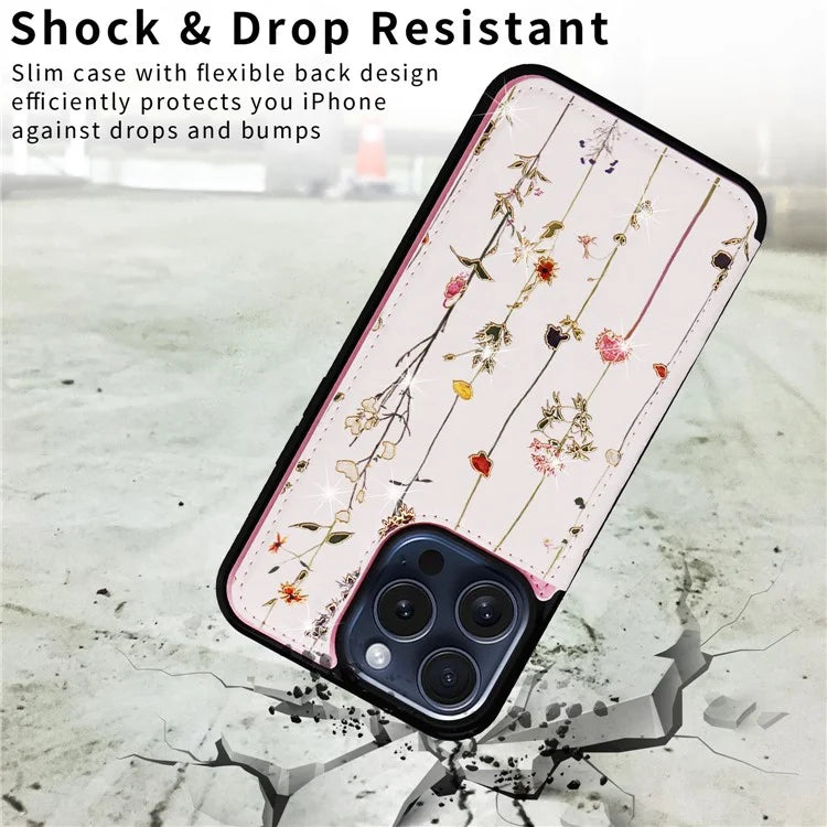 For iPhone 15 Pro Case Kickstand Drop Protection Shockproof Phone Shell