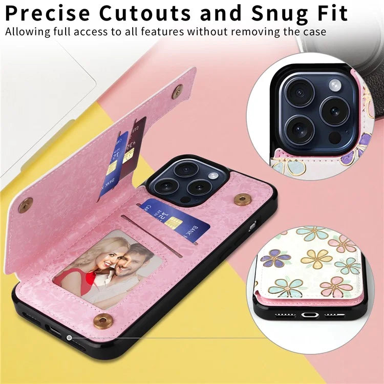 For iPhone 15 Pro Case Kickstand Drop Protection Shockproof Phone Shell