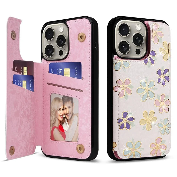 For iPhone 15 Pro Max Shockproof Case Drop-Proof Kickstand Phone Shell