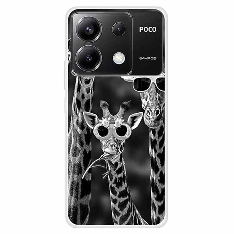 For Xiaomi Redmi Note 13 Pro 5G / Poco X6 5G TPU Phone Case Pattern Printing Back Cover