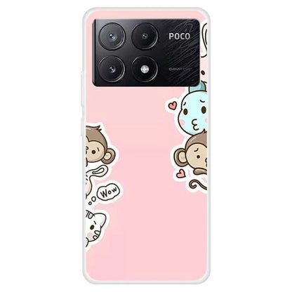 For Xiaomi Poco X6 Pro 5G / Redmi K70E 5G Case Pattern Print Slim TPU Phone Cover