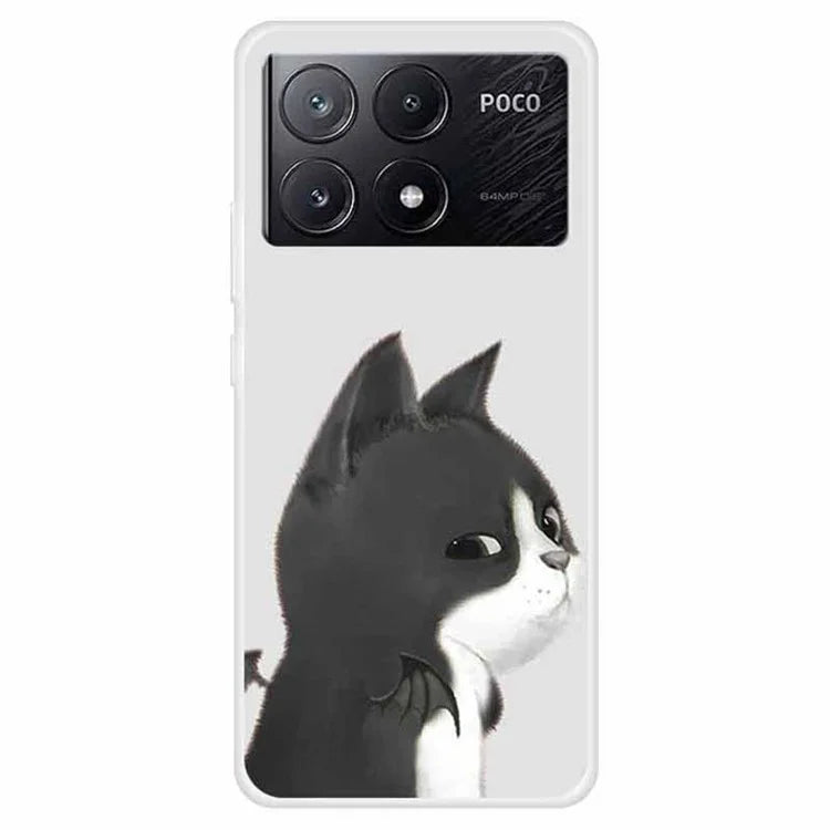 For Xiaomi Poco X6 Pro 5G / Redmi K70E 5G Case Pattern Print Slim TPU Phone Cover