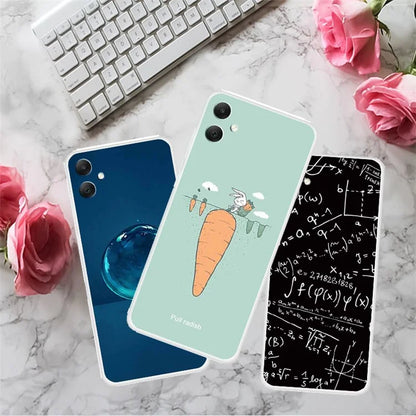 For Samsung Galaxy A05 4G Phone Case Soft TPU Back Cover Pattern Printing