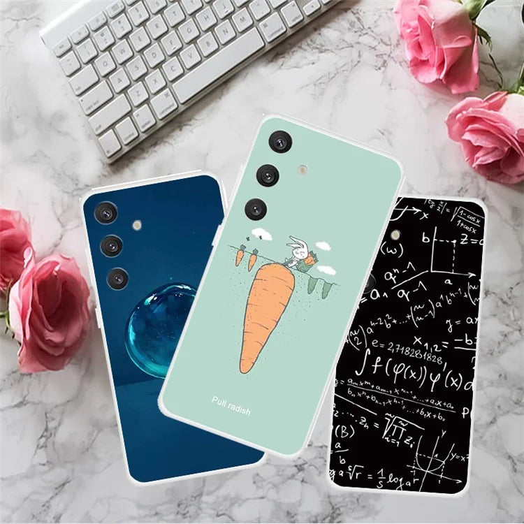 For Samsung Galaxy S24 Case Pattern Soft TPU Protective Phone Cover