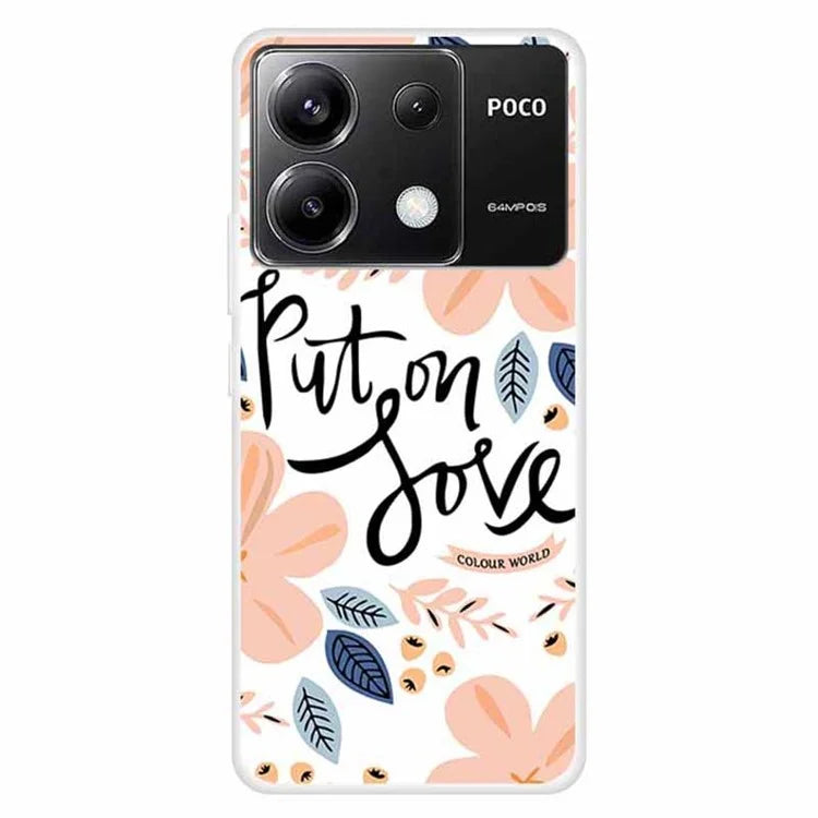 For Xiaomi Redmi Note 13 Pro 5G / Poco X6 5G Slim Case Shockproof TPU Pattern Phone Cover