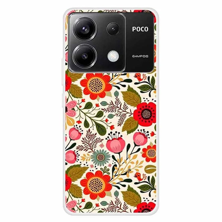 For Xiaomi Redmi Note 13 Pro 5G / Poco X6 5G Slim Case Shockproof TPU Pattern Phone Cover