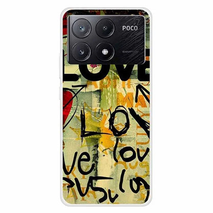 For Xiaomi Poco X6 Pro 5G / Redmi K70E 5G Case TPU Aesthetics Pattern Phone Cover