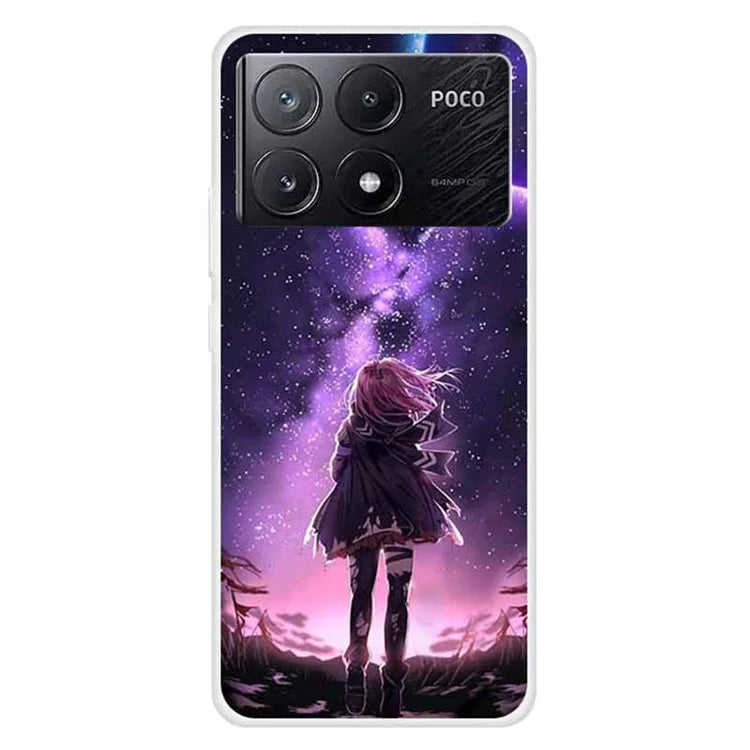 For Xiaomi Poco X6 Pro 5G / Redmi K70E 5G Case TPU Aesthetics Pattern Phone Cover