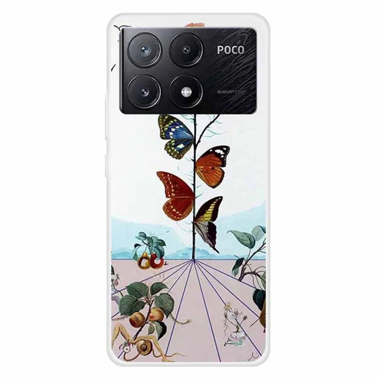 For Xiaomi Poco X6 Pro 5G / Redmi K70E 5G Case TPU Aesthetics Pattern Phone Cover