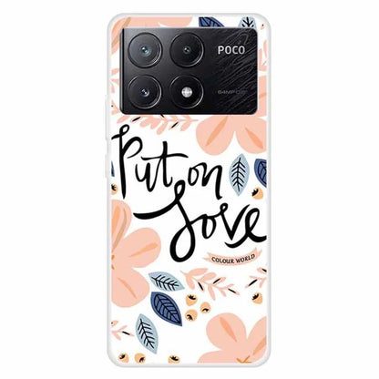 For Xiaomi Poco X6 Pro 5G / Redmi K70E 5G Case TPU Aesthetics Pattern Phone Cover