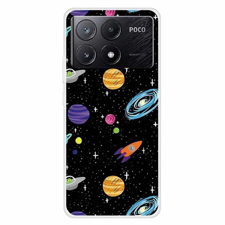 For Xiaomi Poco X6 Pro 5G / Redmi K70E 5G Case TPU Aesthetics Pattern Phone Cover